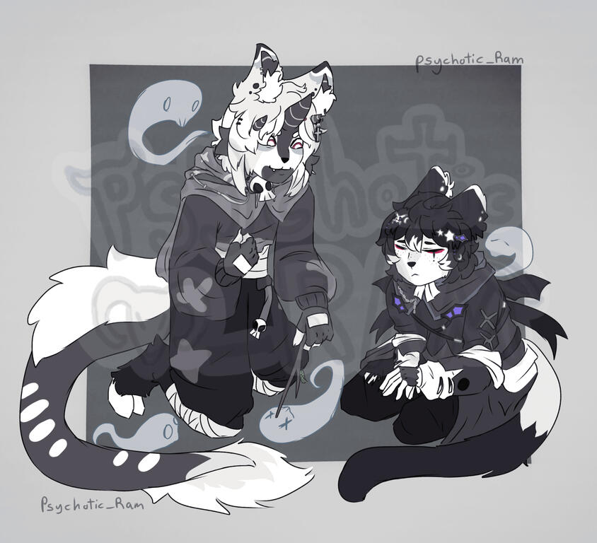 Flat, Fullbody, Colour background, +1 char