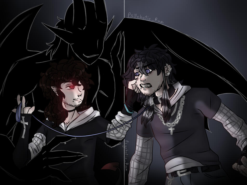 Hips, Shaded, + 2 characters, basic background