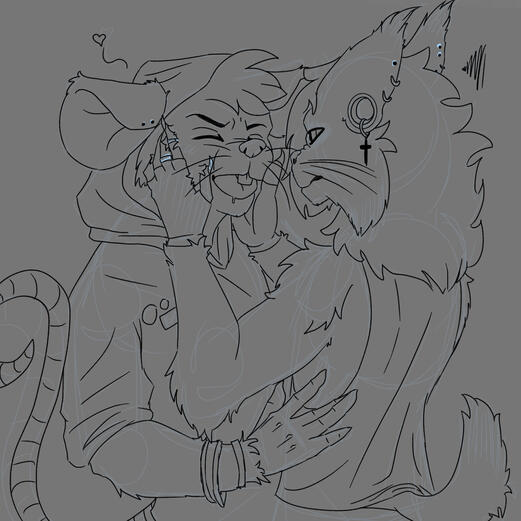 Line, Hips, colour background, +1 character